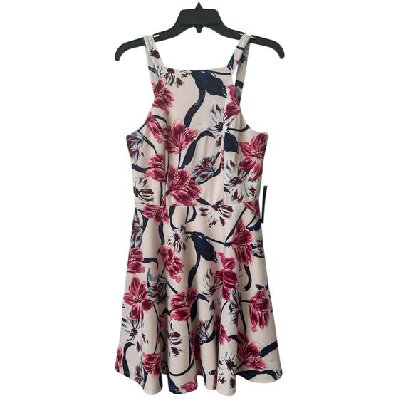 Jodi Kristopher Floral Fit and Flare Sleeveless Mini Dress Women’s Sz 9 Feminine - Picture 2 of 10